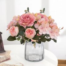 1/5 stücke Künstliche Rose Pfingstrose Bouquet Hohe Qualität Gefälschte Blumen Festival Wohnkultur Diy Pflanzen Arrangement Hochzeit Decora bonsai
