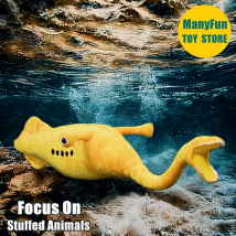 Tully Monster Plush Toy Lifelike Cambrian Tullimonstrum Plushie Lamprey Stuffed Animal Prehistoric Creature Simulation Doll Kids
