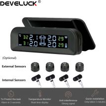 Entwickeln Autoreifen druck überwachungs system Solar einstellbarer LCD-Bildschirm automatische Helligkeits regelung drahtlose 4 Reifen tpms