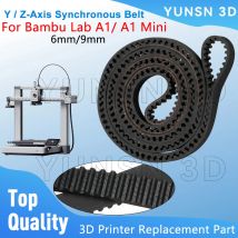For Bambu Lab A1/A1 Mini Y Z-Axis Belt Synchronous Wear Resistance Belt 6mm/9mm For Bambulab A1 Mini 3D Printer Replacement Part