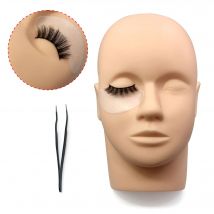 1pc Wimpern Verlängerung Ausbildung Kopf Make-Up Praxis Modell Gefälschte Mannequin Kopf Modell für Wimpern Extensions Liefert