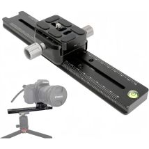 Lanxire Piastra a sgancio rapido per guida nodale da 240 mm, staffa per treppiede per fotocamera compatibile con Arca Swiss per treppiede per fotocamera