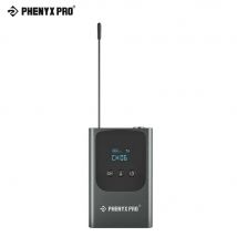 Trasmettitore Bodypack portatile Phenyx Pro, Bodypack UHF da 900 MHz con XLR a 3 Pin e 15 frequenze selezionabili, compatibile con PDP