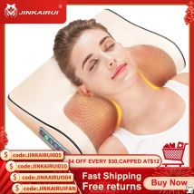 Jinkairui di Riscaldamento A Raggi Infrarossi Collo Posteriore Della Spalla Del Corpo Cuscino di Massaggio Elettrico Shiatsu Dispositivo Cervicale Salute Massageador Relax