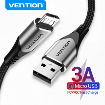 Vention Cavo Micro USB Cavo 3A Caricatore rapido Cavo dati USB tipo C per Samsung Xiaomi LG Cavi Micro USB per telefoni cellulari Android