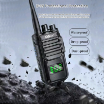 2W UHF Walkie Talkie con display a LED IP68 impermeabile passato CE Radio portatile 99CH di alta qualità a due vie