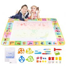 100x80 CM Magia Acqua Disegno Zerbino Colorazione Doodle Con Penne Magiche Riutilizzabili Montessori Bordo di Pittura Giocattoli Educativi Regali Per Bambini