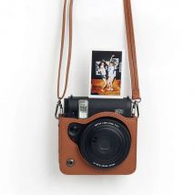 Kameratasche für Instax Mini 99, Kameratasche, PU-Lederhülle, Tasche mit Schultergurt, PU-Fotografie-Hülle, Kamera-Aufbewahrungstasche