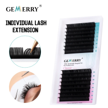 Gemerry 16 Rows Individual Eyelash Extension Faux Mink Eyelashes Artificial Lashes For Makeup Supplies Hand-Made Natural Lash