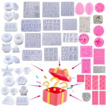 Silicone Mold Blind Box,Random Epoxy Resin Moulds Blessing Bags, Random Silicone Mold For Handmade DIY