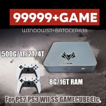NEW AK1 Pro Max Game Box 99999+GAME Windows 11 2/4TB Game System For PS2 PS3 WII SS GAMECUBE Sega Saturn Retro Game Box Intel