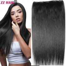 Zzhair 120 brasilia nische menschliche remy Haar verlängerungen 16 "-24" 1 Stück Set 200g-g kein Spitzen clip-in einem Stück natürlich gerade