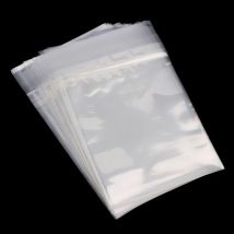 50Pcs Transparent DVD Blu-ray Disc Protective Sleeves Dust-Proof Resealable Self-Adhesive Storage Bags 15.1x19.8cm
