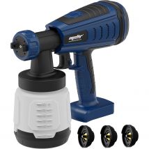 Kabelloser Farbsprüher für Bosch PRO CORE Professional 18V Akku, 800ml Bürstenlose Elektrische Spritzpistole mit 3 Düsen (Nur Werkzeug)