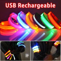 Nocna opaska do biegania LED Light Outdoor Sports USB akumulatorowy pas bezpieczeństwa ramię noga