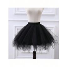 Damen Prinzessin Kleid Weiß Schwarz Petticoats Urlaub Party Tanz Sexy Kurzrock