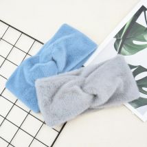 Weiche Breite Kreuz Plüsch Stirnbänder für Frau Feste Warme Haarband Elastische Sport Yoga Kopfbedeckungen Mädchen Haarband Haar Zubehör Neue