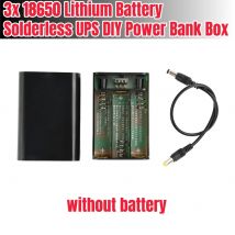 【Senza Batteria】 Scatola Power Bank Fai-da-Te DC 12V 3x 18650 Senza Saldatura per Router, Cellulari, Tablet, Modem, Telecamere CCTV