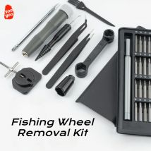 1Set Reparatur Kit Locken Angeln Rad Demontage Änderung Reparatur Spinning Demontage Werkzeug Wasser Tropfen Rad Wartung Kit