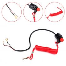 1Pc barca interruttore fuoribordo motore cordino motore Kill pulsante di arresto urgente cavo connettore di sicurezza compatibile per Yamaha Suzuki Honda