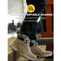 Safety Protective Boots Work Safety Shoes Men Winter Safety Boots Anti-puncture Work Shoes Steel Toe Work Boots Indestructible