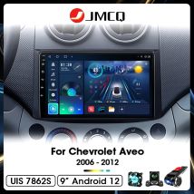 JMCQ Radio de coche para Chevrolet Aveo 2006 2007 2008 2009 2010 2011 2012 2din Android 12 Carplay Multimidia reproductor de vídeo unidad principal