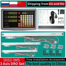 Lettura digitale DRO a 3 assi e sensore encoder scala lineare da 3 pezzi 50-1000 mm 0,005 mm per fresatrice tornio