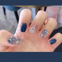 24 Teile/schachtel Süße Kurze Runde/Quadratischen Kopf Falsche Nail art Volle Abdeckung Abnehmbare Künstliche Gefälschte Nägel Ballerina Drücken auf nägel Tipps