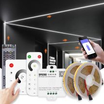 Ws2811 Pferde lauf Cob LED-Streifen 20m 15m 10m 24V Wasser durchfluss LED-Band Band Licht mit Banlanx App SP636e Touch-Controller-Set