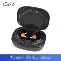 Celest T1 Wyvern Nero Gancio per l'orecchio Auricolare Cuffie Bluetooth senza fili Cavo per cuffie impermeabili TWS per chiamate musicali HiFi IEM