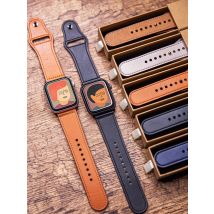 Lederband für Apple Watch 10 9 8 7 4 5 6 SE Ultra2 49 mm 46 mm 45 mm 44 mm 42 mm 41 mm 40 mm Armband Armband Correa iWatch-Armbänder