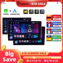 Podofo 4 + 64G 7 ''/9''/10.1 ''autoradio lettore multimediale Android universale WIFI navigazione