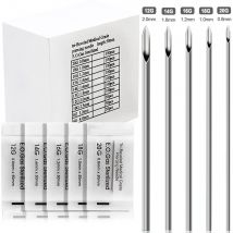 200/100/10 stücke Piercing Nadeln Sterile Chirurgische Grade Einweg Piercier Werkzeuge 12G-20G Nabel Nippel lip Körper Piercing Nadel