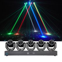 5 Heads Moving Head Stage Effect Lighting For DMX Sound Control Beam Laser DJ Disco Lamp For Events Concerts Bars Wedding