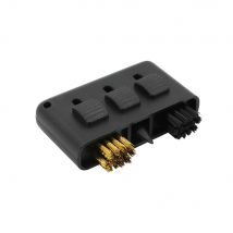 Verkauf 3 in1 Tasche tragen Golfschläger Bürste tragbare Golf Putter Keil Kugel Rille Reiniger Kit Reinigungs werkzeug schwarz für Holz/Eisen