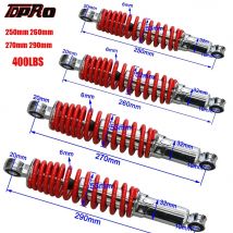400LBS 250 260mm 270 290mm Vorderradaufhängung Stoßdämpfer für Motorrad 50cc 70 90 110cc 125cc Dirt Pit Bike ATV Go