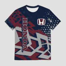 Motorrad Reiten Geometrische Druck Schnell Trocknend Atmungsaktive Kurzarm Sport Männer Und Frauen Honda Reiten Casual T-shirt Tops