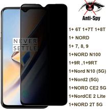Protezione in vetro per schermo anti-spia per Oneplus 9 8 7 6T 7T 8T Nord CE 2 2T N10 N100 5G Vetro privacy per Oneplus