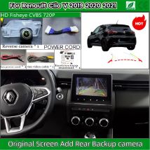 Rear View Camera For Renault Clio V 2019 2020 2021 OEM Screen Add Backup Reverse Camera HD Night Vision