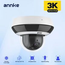 ANNKE Klügste 4MP Super HD PTZ Kamera Sicherheit POE Kamera 4X Optische Zoom Überwachung IP Kamera Mit AI Erkennung Audio rekord