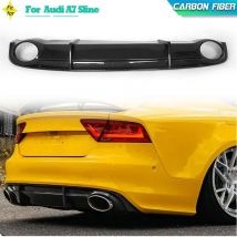 Carbon Fiber Auto Heckstoßstange Diffusor Lip Spoiler für Audi A7 Sline 2011-2014 Racing Heckdiffusor Lippe Schürze Schutz