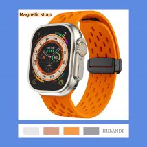 Magnet armband für Apple Watch Ultra Band 45mm 44mm 49mm 40mm 41mm 42mm 38mm Silikon Correa Armband iwatch Serie 8 se 7 6 5 4