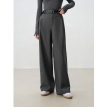 Ziqiao【 2 Farbe 2 Länge 】 Frauen in voller Länge schwarze gerade Hose verdicken Winter grau Frauen kurze Hose 24 zq94159 24 zq94158