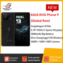 100% originale ASUS ROG Phone 9 5G Smartphone Snapdragon 8 Elite 6.78 "185Hz Display 5800mAh 65W