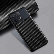 Stoßfeste, schlanke Hülle aus Kohlefaser für Xiaomi Poco X6 Pro, rutschfeste Ganzkörper-Schutzhülle