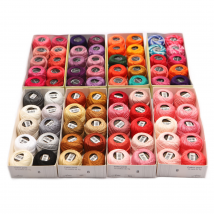 Amohilos Größe 8 Häkel faden doppelt mercer isierte Langs tapel ägyptische Baumwoll perle 70 Farben erhältlich 10 Bälle Box 43 Yards bbb