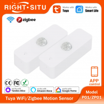 Tuya WiFi Zigbee PIR Sensore di movimento Sensore Zigbee APP Il telecomando funziona con Yandex Google Home SmartLife Alexa