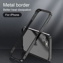 Custodia per telefono in metallo di alluminio con struttura in silicone ibrido per iPhone 17 16 15 14 13 12 Pro Max Migliore paraurti di calore