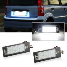 2 pezzi CanBus senza errori LED luce targa per FIAT Panda MK3 tipo 169 MK4 312 319 lampada numero bianco brillante senza errori