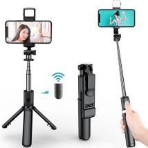 Neuer Bluetooth Selfie Stick Handyhalter, einziehbares, tragbares, multifunktionales Mini-Stativ mit kabellosem Fernauslöser